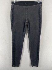 EILEEN FISHER Pants S Corduroy Stretch Cotton Tencel Skinny Ankle Pull On Gray