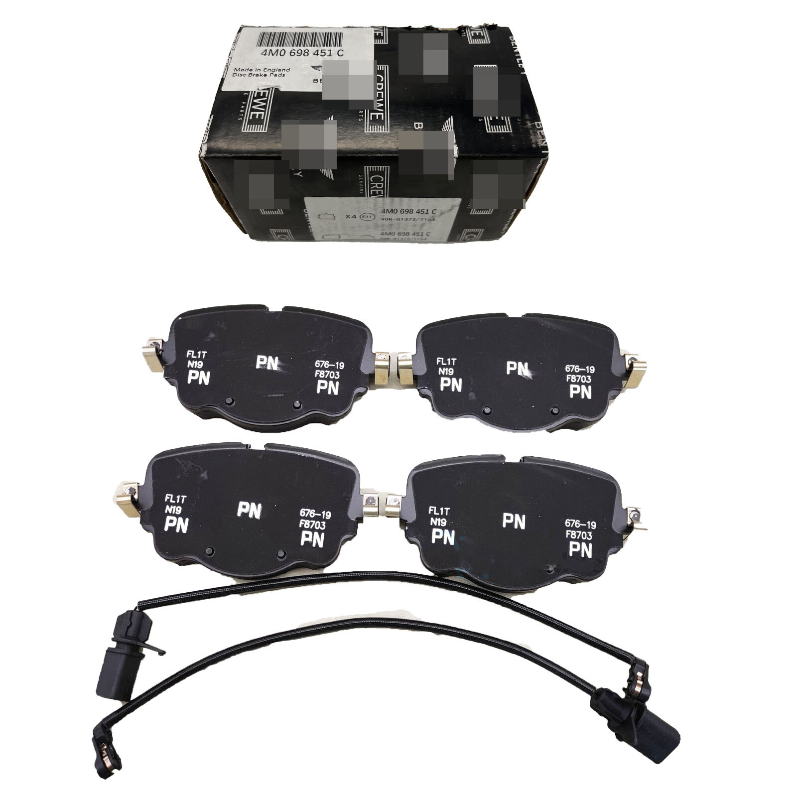 4M0698451C Genuine Rear Brake Pads For Bentley Bentayga 2017-2023 V8 W12 Engine