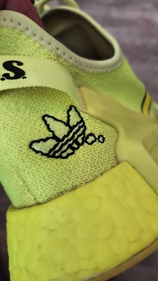 Adidas NMD R1 V2 Solar Yellow Neon Highlighter Running Shoes Mens Size 12  H02654 | eBay