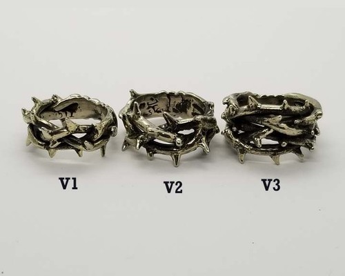 Crown of Thorns Silver Ring V1 - Picture 5 of 5