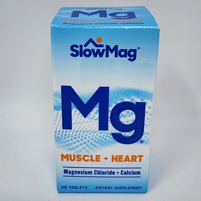 Slow Mag Magnesium Chloride and Calcium, 60 Tablets
