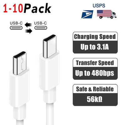 For Apple iPhone 15 Pro Max 15 Plus Long Fast Type C Charger Cable Data Cord Lot