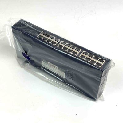 NETGEAR ProSafe 24 Port Ethernet Switch 10/100 JFS524v2, unused/OVP
