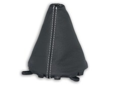 SCHALTMANSCHETTE FÜR MAZDA 2 2007-2009 SCHALTSACK NATURLEDER NAHT WEISS