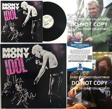 Billy Idol Steve Stevens signed Mony Mony album vinyl exact proof Beckett COA