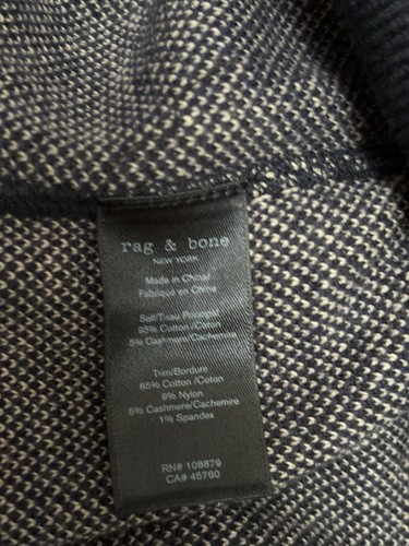 BNNW Rag & Bone Mens Check Knit Jumper - Picture 6 of 8