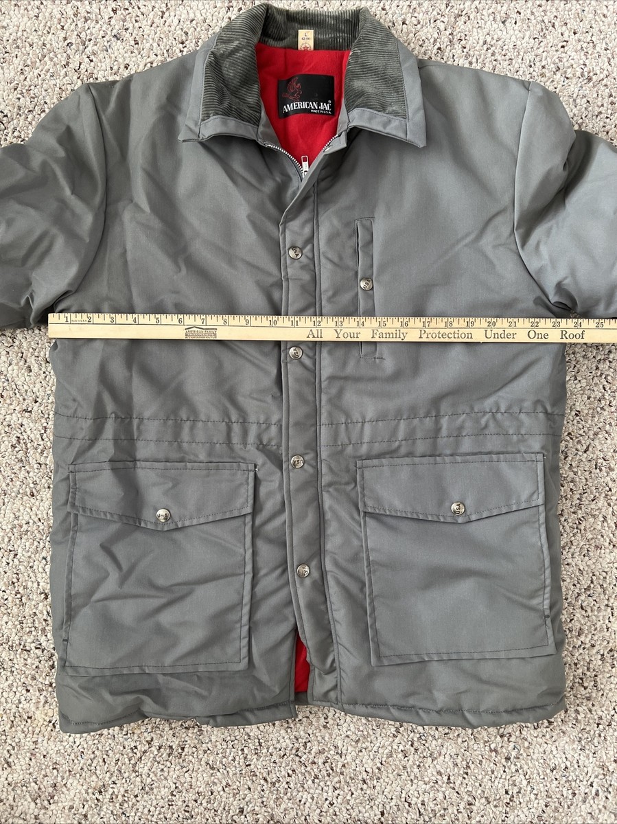 Vtg American Jac Winter Jacket Coat Gray 70s/80s Men's Large Vtg American Jac Winter Jacket Coat Gray 70s/80s Men's Large