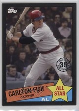 2020 Topps 1985 Baseball All-Stars Black 213/299 Carlton Fisk #85AS-27 HOF 00cc