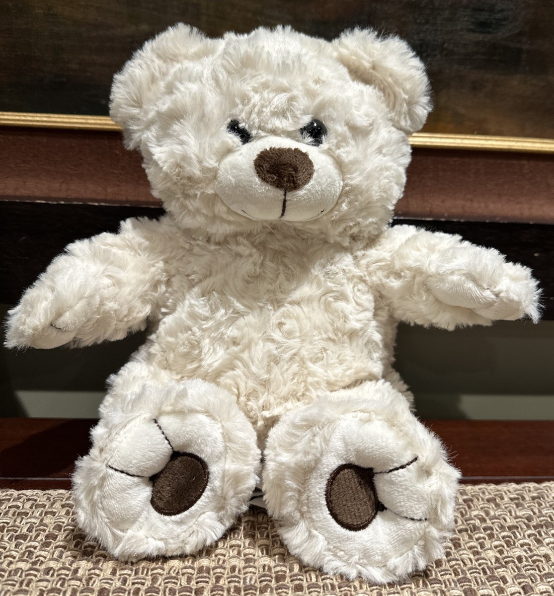 The Bear Factory Cream Teddy Bear Plush 10” W/ Lavender Scented