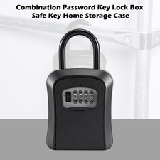 Portable Hanging Plastic Key Safe 4 Digit Combination Key Storage Lock Box