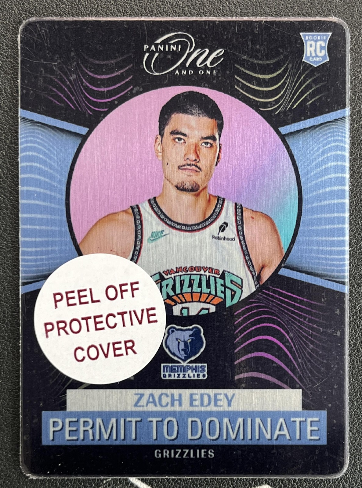 2024-25 Panini One And One Zach Edey #4 RC Permit to Dominate Case Hit SSP