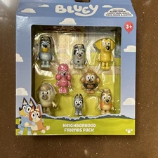 BLUEY Neighborhood Friends ~  8 Figure Pack ~ Bingo Lucky Judo Missy Muffin Coco