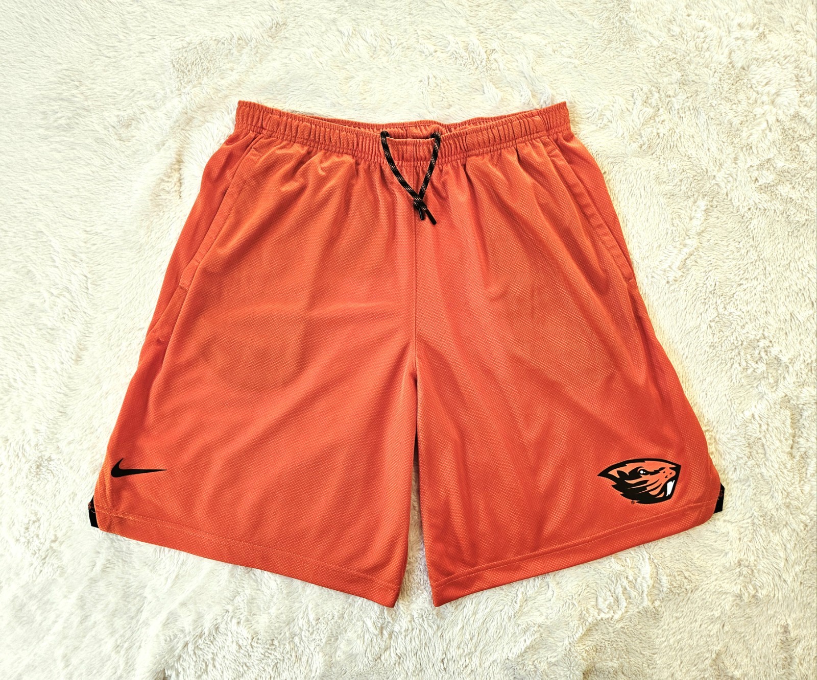 Nike Oregon State Beavers Men's Basketball Training Shorts Bright Orange Size XL