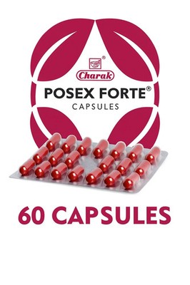 Charak Posex Forte Capsule 60 Caps | Natural Herbal Support for Bleeding Control