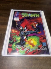 SPAWN #1 Signed by MICHAEL JAI WHITE (1992 Image Comics) RAW