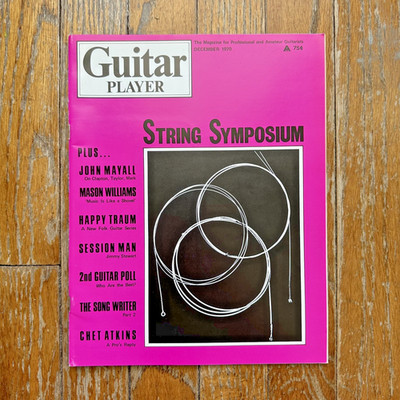 GUITAR PLAYER Magazine December 1970 Vol 4 No 8 STRING SYMPOSIUM Mayall Atkins