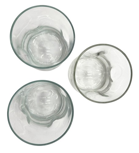 Vintage Low Ball Whiskey Glasses With Contour Grip Set Of 3 - Picture 2 of 4
