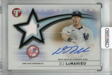 2022 Topps Pristine DJ Lemahieu Slice Star Auto Relics Yankees