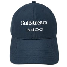 Gulfstream G400 Slideback Hat Solid Blue One Size Adjustable Solid