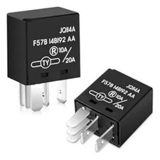 2-Pack 5-Pin Relay 10A/20A 12VDC, Automotive Relay for Select Ve Size: 2 Packs