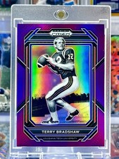 2023 Panini Terry Bradshaw - Purple Holo Prizm /75 SP LA Tech Bulldogs - Steeler