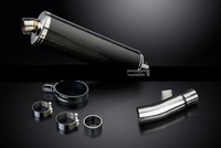 Honda NC 700 S 2012-2013 Ovaler Carbon Auspuff 450 Mm Delkevic