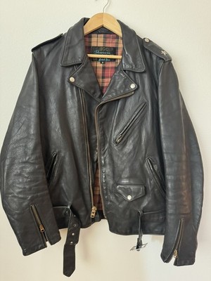 Schott NYC Perfecto PER2  one star  Steerhide Leather Jacket Size Small