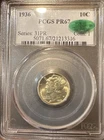 1936 Mercury Dime : PCGS PR67 CAC