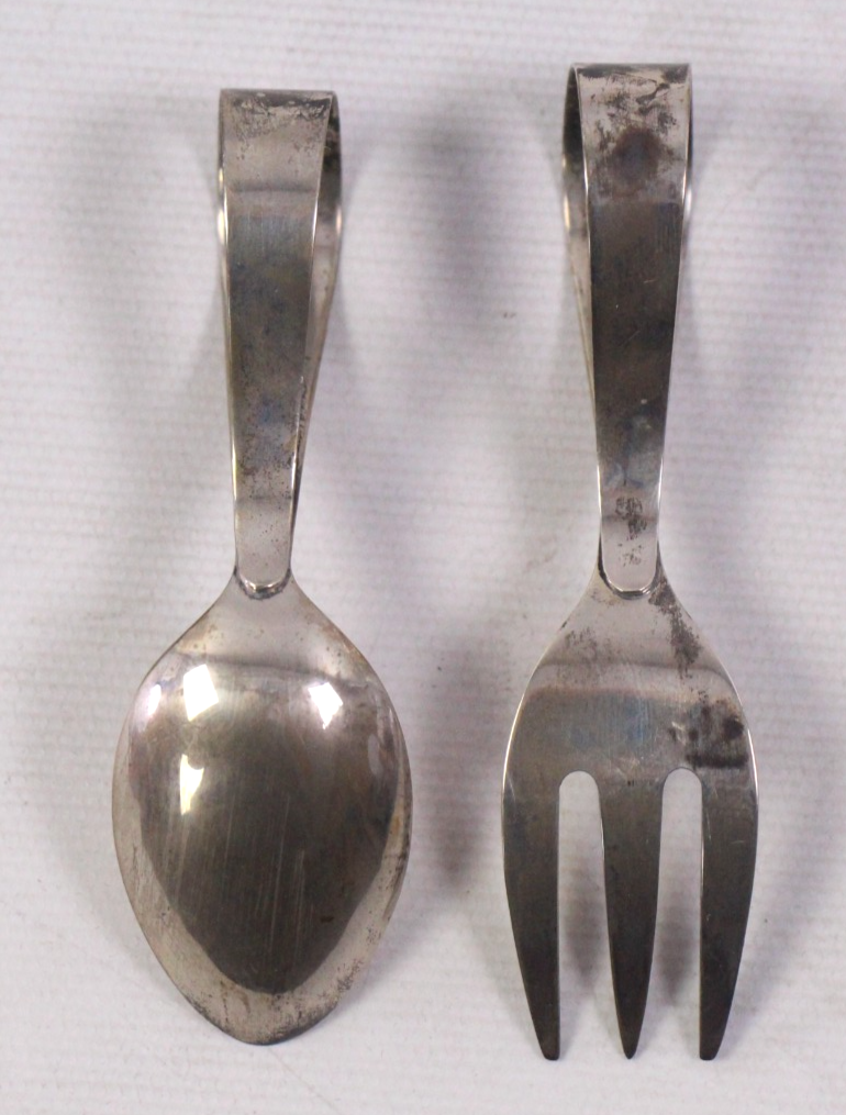 Vintage Japanese Sterling Silver 3pc Baby Set w/ Box | eBay