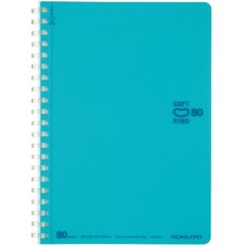 KOKUYO B6 Soft Ring Lined Spiral Notebook Light Blue 80 Sheets 6mm Dot Ruled