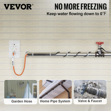18FT Self-Regulating Heat Tape 5W/FT 120V Pipe Freeze Protection