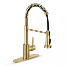 Single Handle, Kitchen Faucet with Pull Down Sprayer for Laundry Utility-K3A