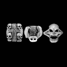 Small Set - ALL THREE Eddie Munson Ring Collection, G&S Rings, small set,...