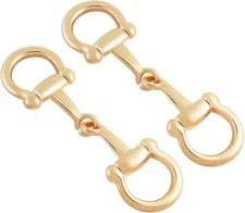 2pcs Scarf Ring Buckles, Metal Horsebit Silk Scarf Buckle, Scarves Rings and Sli