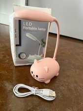 LED Kids Lamp, Mini Cat Table Lamp, Portable LED Night Light, Cute Desk Lamp