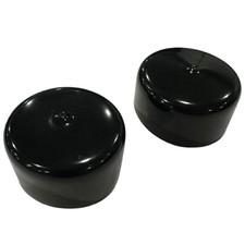2-Inch Rubber Wheel Hub Trailer Bearing Dust Cap Plug Grease 2 inches, Black