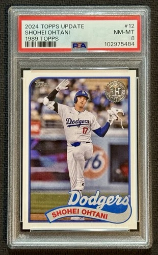 2024 Topps Update Series - 1989 Topps Baseball Shohei Ohtani #89US-12 PSA 8