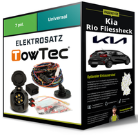 Elektrosatz 7-Pol Universell für Kia Rio Fliessheck 06.2011-01.2017 NEU