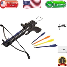 Tactical Crusader 50LB Pistol Crossbow Gun - Lightweight, Ambidextrous Design