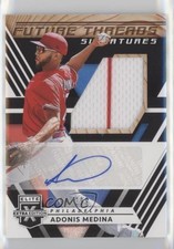 2020 Elite Extra Edition Future Threads Signatures Black Adonis Medina Auto 13l2