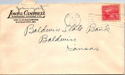 BH GOLDPATH: US advertising cover 1929 Lowe & Campbell Athletic Goods BH036_P14