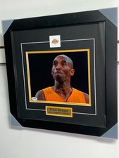 Kobe Bryant Signed Photo Framed 18x18 PSA COA