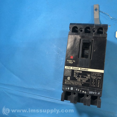 Siemens E43B040 3-Pole Circuit Breaker USIP