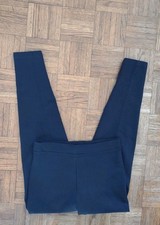 TD1 Donna Karan DKNY Women's Pull On Knit Wool Blend Pants Black Size M