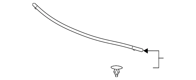 2019-2022 Acura ILX Genuine Hood Rubber Seal OEM 71127-T3R-A00 - Image 2 of 2