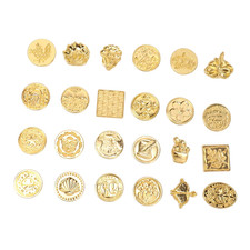 24PCS Sealing Wax Stamp Heads Removable Wax Seal Stamp Set...