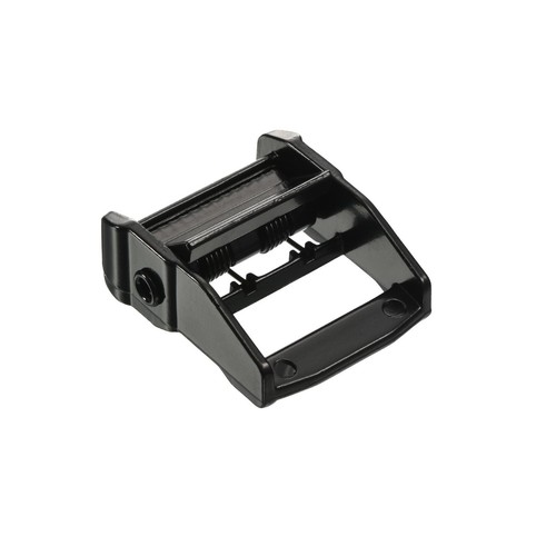 Zinklegierung 38 mm dünner Typ Gurtband Schnalle Metall Presse Nockenschloss, schwarz - Bild 4 von 5