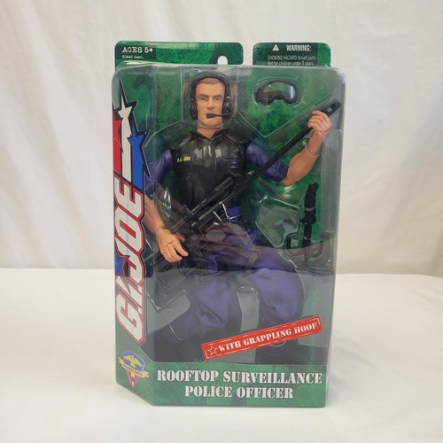 GI Joe Rooftop Surveillance Police Officer Security Forces 12" Figure 2004