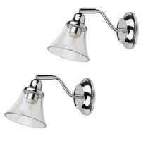 2X Wandleuchte Wandlampe Badezimmerbeleuchtung E14 IP44 40 W Rabalux