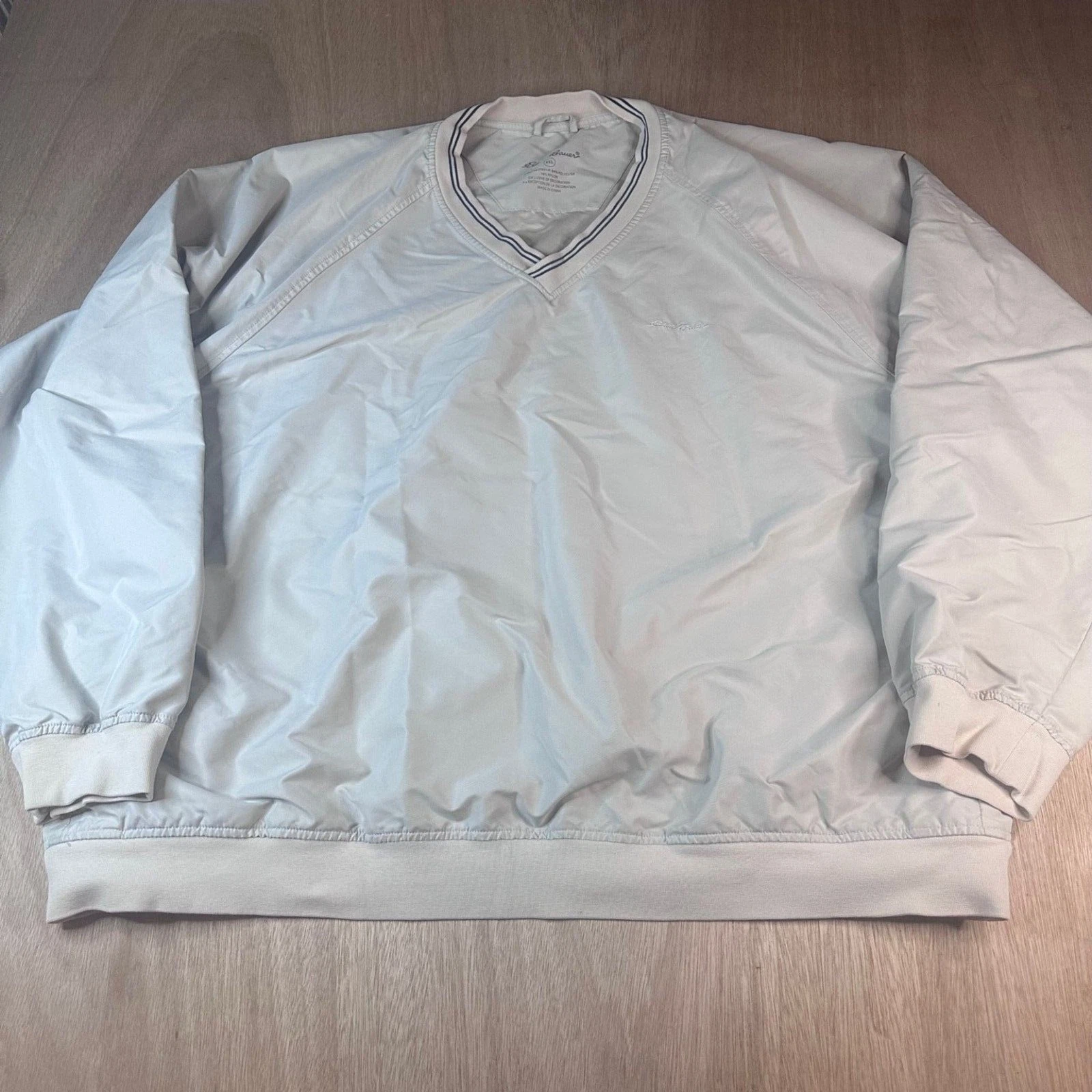 Eddie Bauer XXL Windbreaker Pullover Jacket Beige V-Neck Lightweight
Opens in a new window or tab